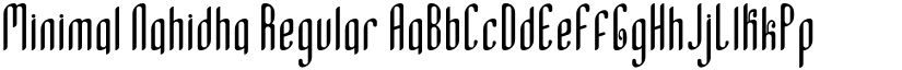 Minimal Nahidha Regular font