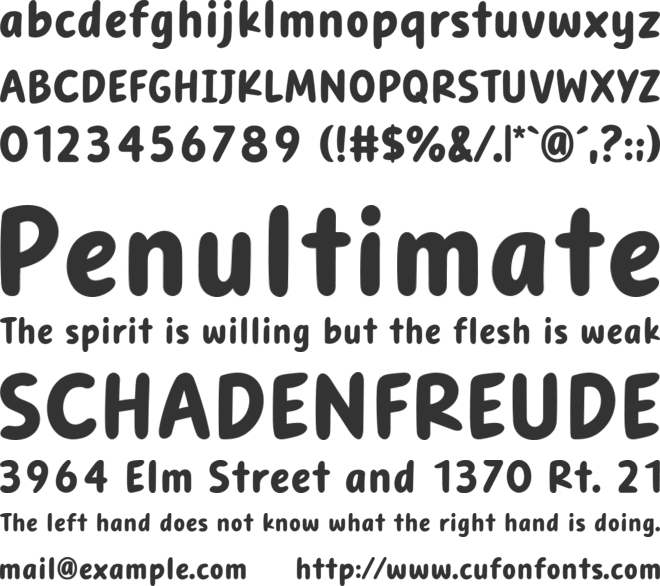 Buzby Buzz font preview