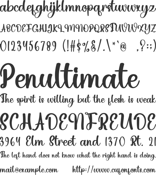 Vintage Halloween font preview