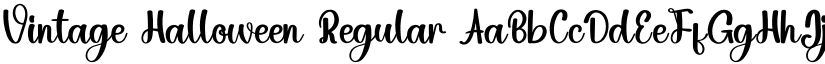 Vintage Halloween Regular font