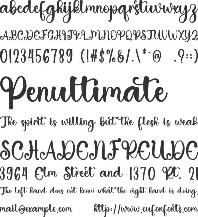 Retro Spect font preview