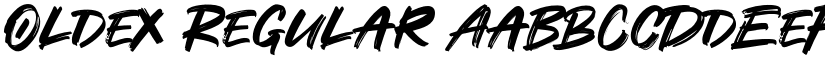 Oldex Regular font