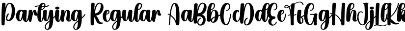 Partying Regular font