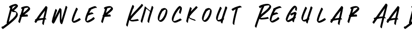 Brawler Knockout Regular font