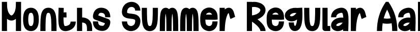 Months Summer Regular font