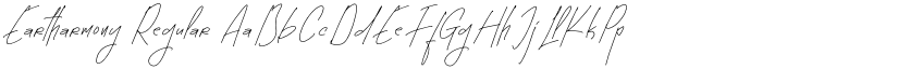 Eartharmony Regular font