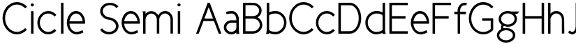 Cicle Semi font