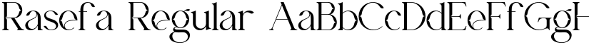 Rasefa Regular font