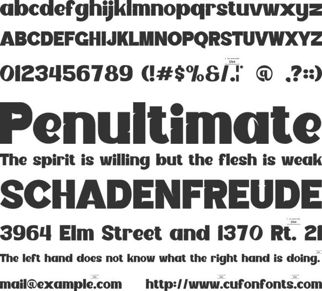 Agrade Slabers font preview