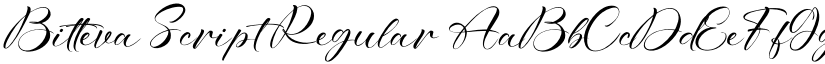 Bitteva Script Regular font