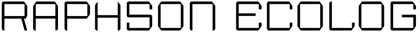 Raphson Ecology Regular font