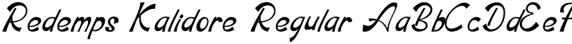 Redemps Kalidore Regular font