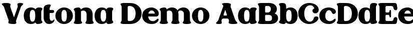 Vatona Demo font