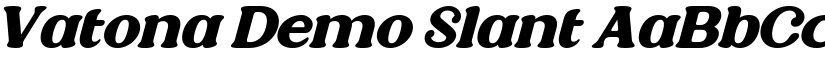 Vatona Demo Slant font