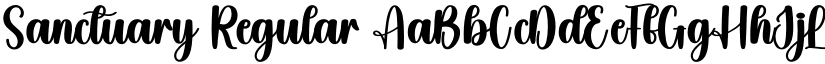 Sanctuary Regular font