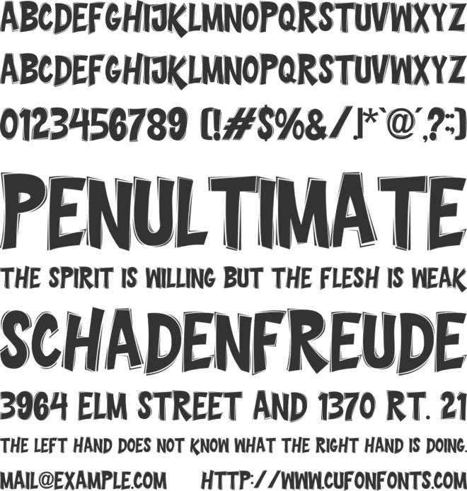 Wild Lines font preview