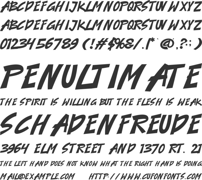 Subway Ripple font preview