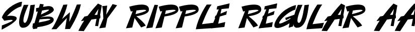 Subway Ripple Regular font
