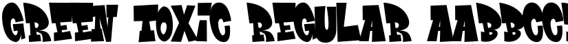 Green Toxic Regular font