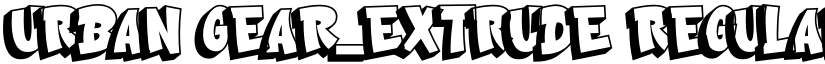 Urban Gear_Extrude Regular font