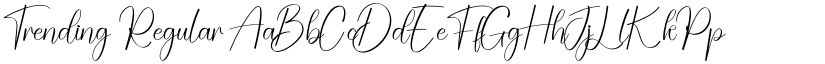 Trending Regular font