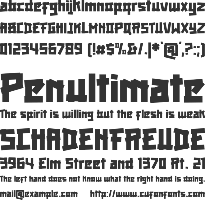 Black Dogie font preview