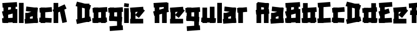 Black Dogie Regular font