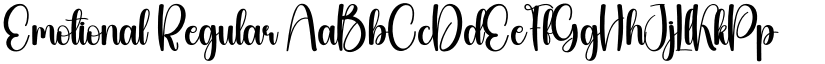 Emotional Regular font