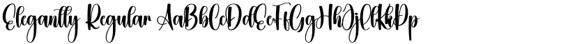 Elegantly Regular font