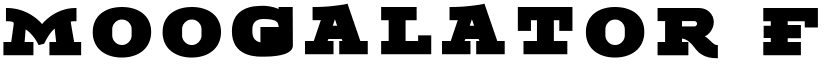 Moogalator Filler Regular font