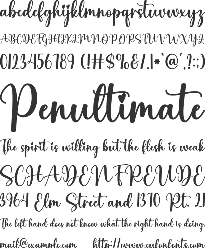 Happy Autumn font preview