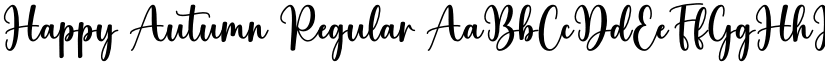 Happy Autumn Regular font