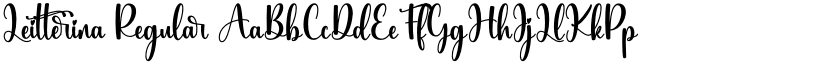 Leitterina Regular font