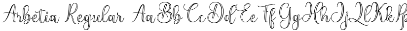 Arbetia Regular font