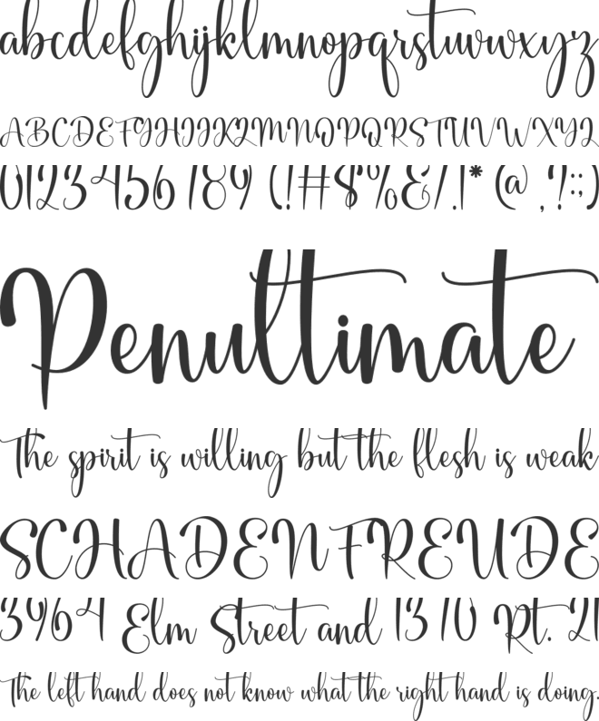 Karla Dirly font preview