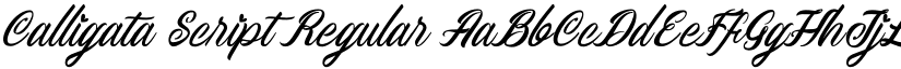 Calligata Script Regular font