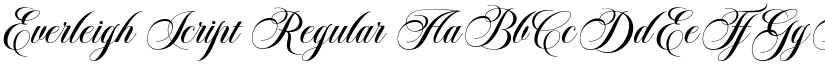 Everleigh Script Regular font