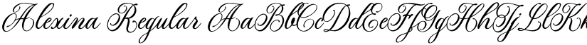 Alexina Regular font