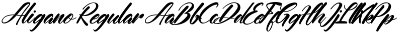 Aligano Regular font