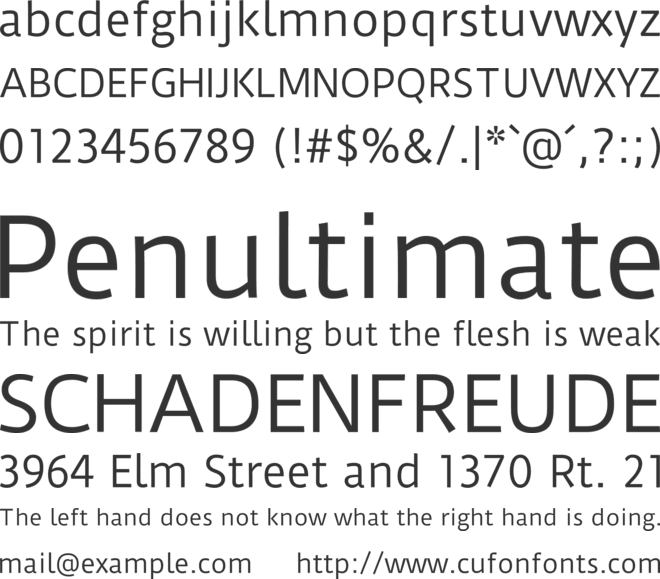 Duru Sans font preview