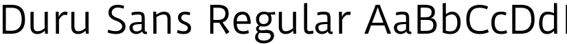 Duru Sans Regular font
