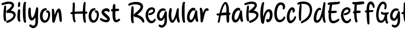 Bilyon Host Regular font