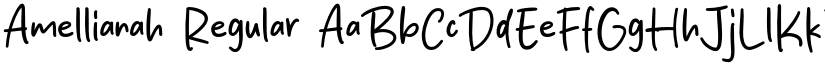 Amellianah Regular font