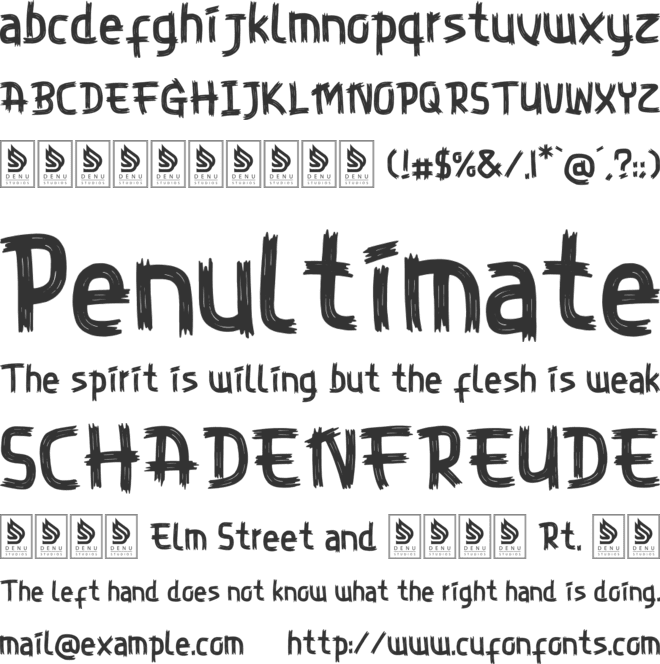 Zelioon Wild font preview