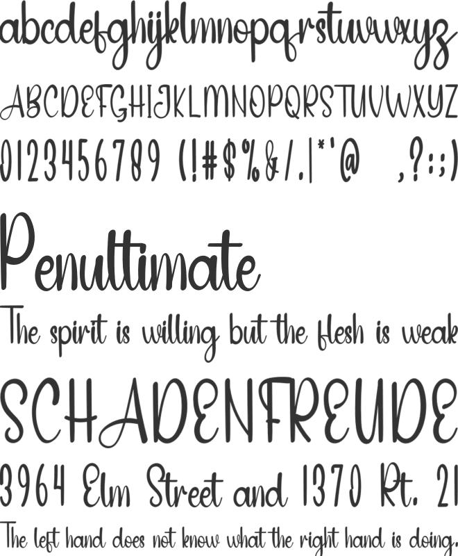 Family Day font preview