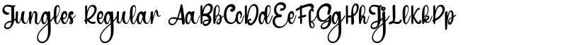 Jungles Regular font