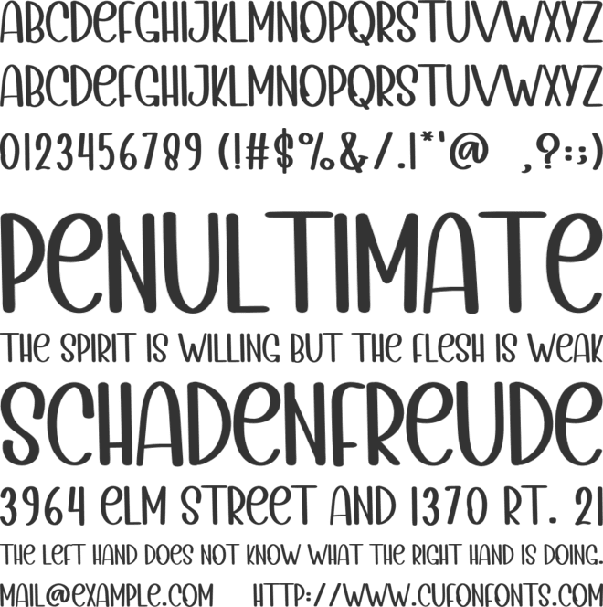 BRILLIANT CAREER font preview