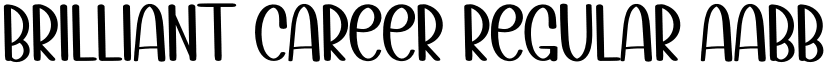 BRILLIANT CAREER Regular font