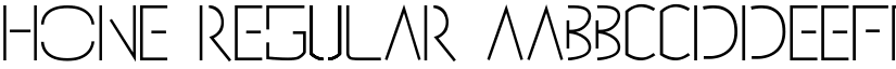 Hone Regular font