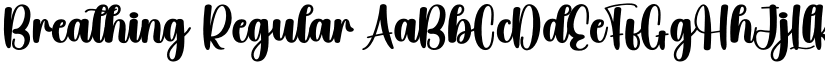 Breathing Regular font